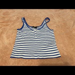 Striped cropped tank